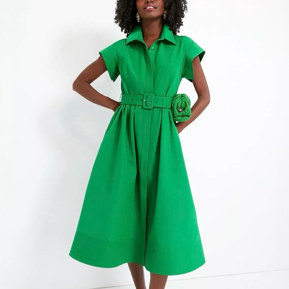 Chloe Dress in Kelly Green